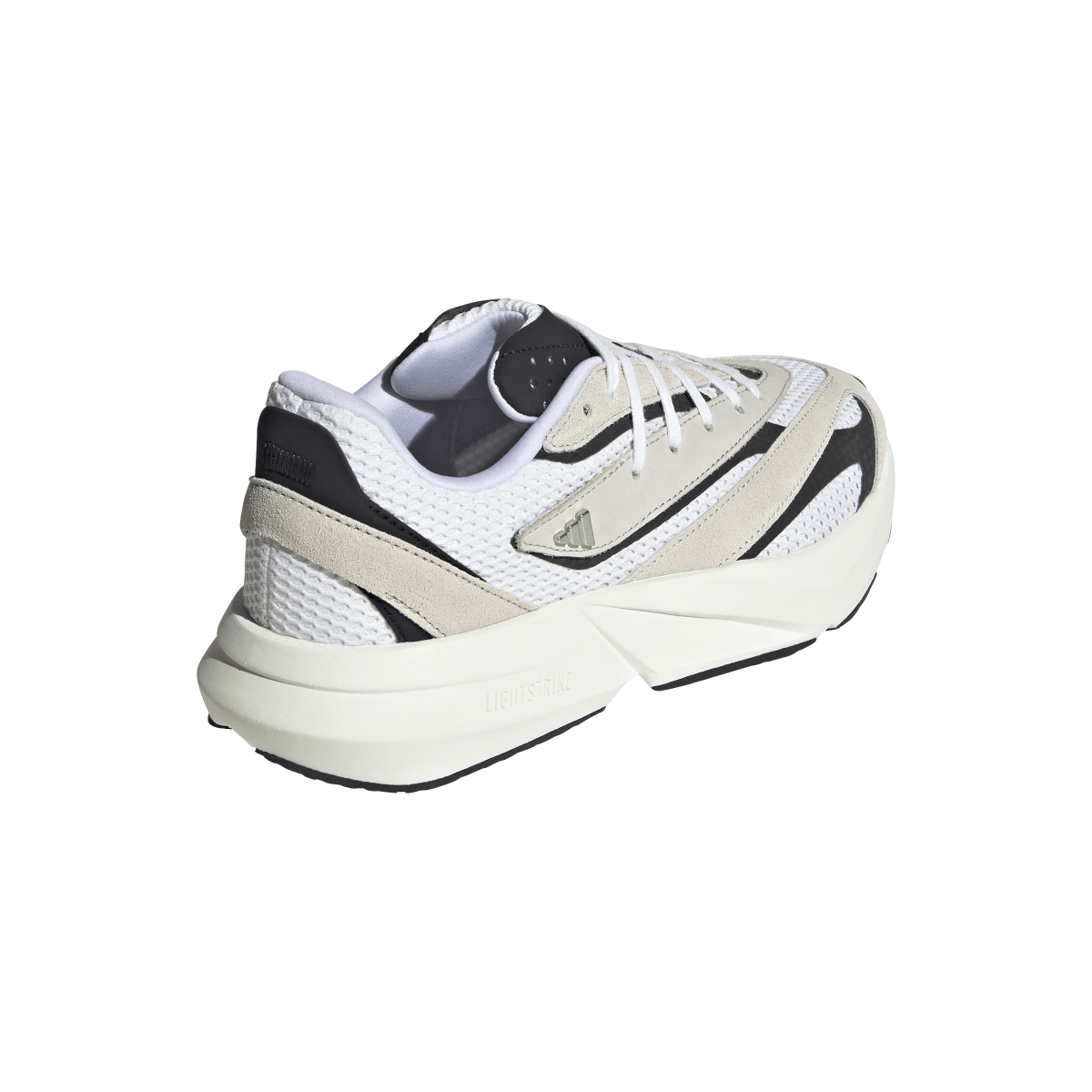 Overkicks - Adidas Lightstride Alumina Silver Metallic Core Black (Womens) (JH6962) - detalle talon