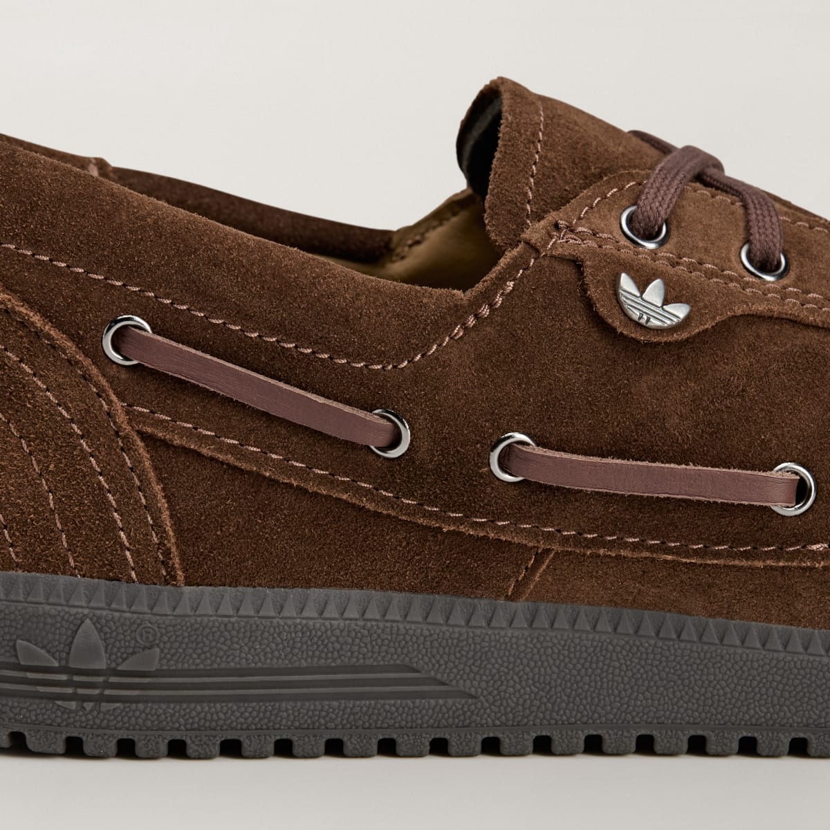Overkicks - Adidas Lytham SPZL Brown (JR1542) - detalle lateral interior