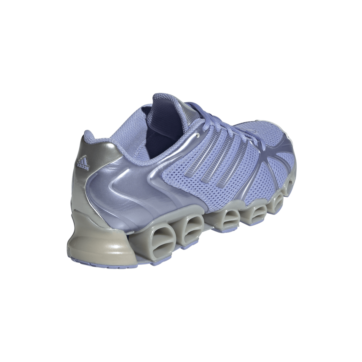 Overkicks - Adidas Mega Ghostride Blue Spark Metallic Silver (Womens) (JR5789) - vista superior