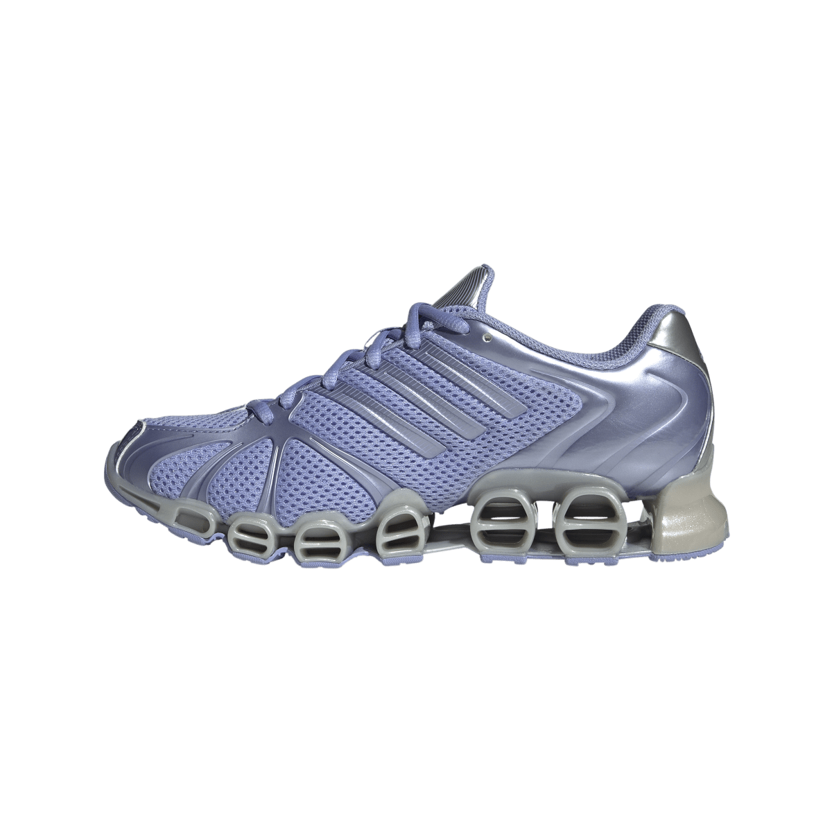 Overkicks - Adidas Mega Ghostride Blue Spark Metallic Silver (Womens) (JR5789) - detalle talon