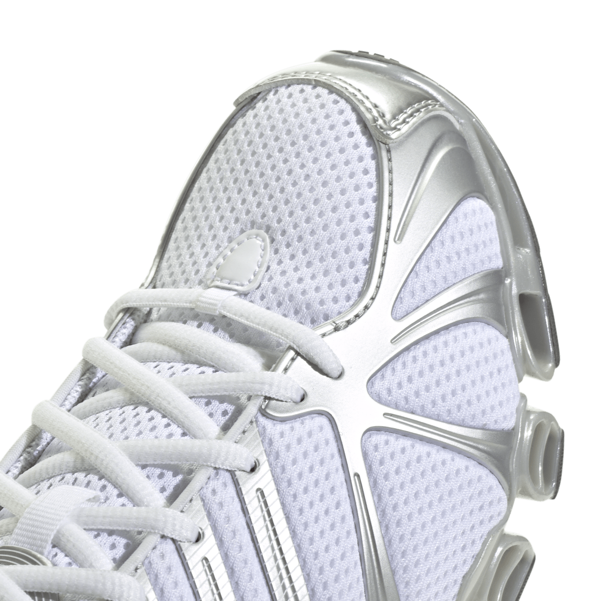 Overkicks - Adidas Mega Ghostride Cloud White Silver Metallic Matte Silver (Womens) (JQ0555) - detalle lateral interior