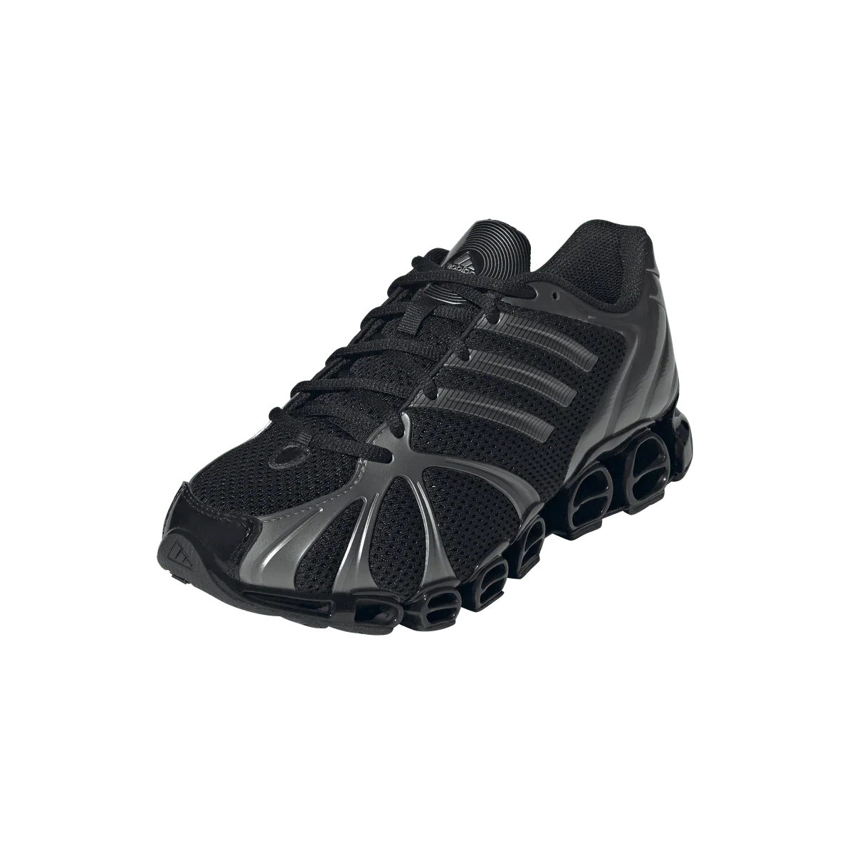 Overkicks - Adidas Mega Ghostride Core Black Iron Metallic (Womens) (JQ0553) - vista trasera