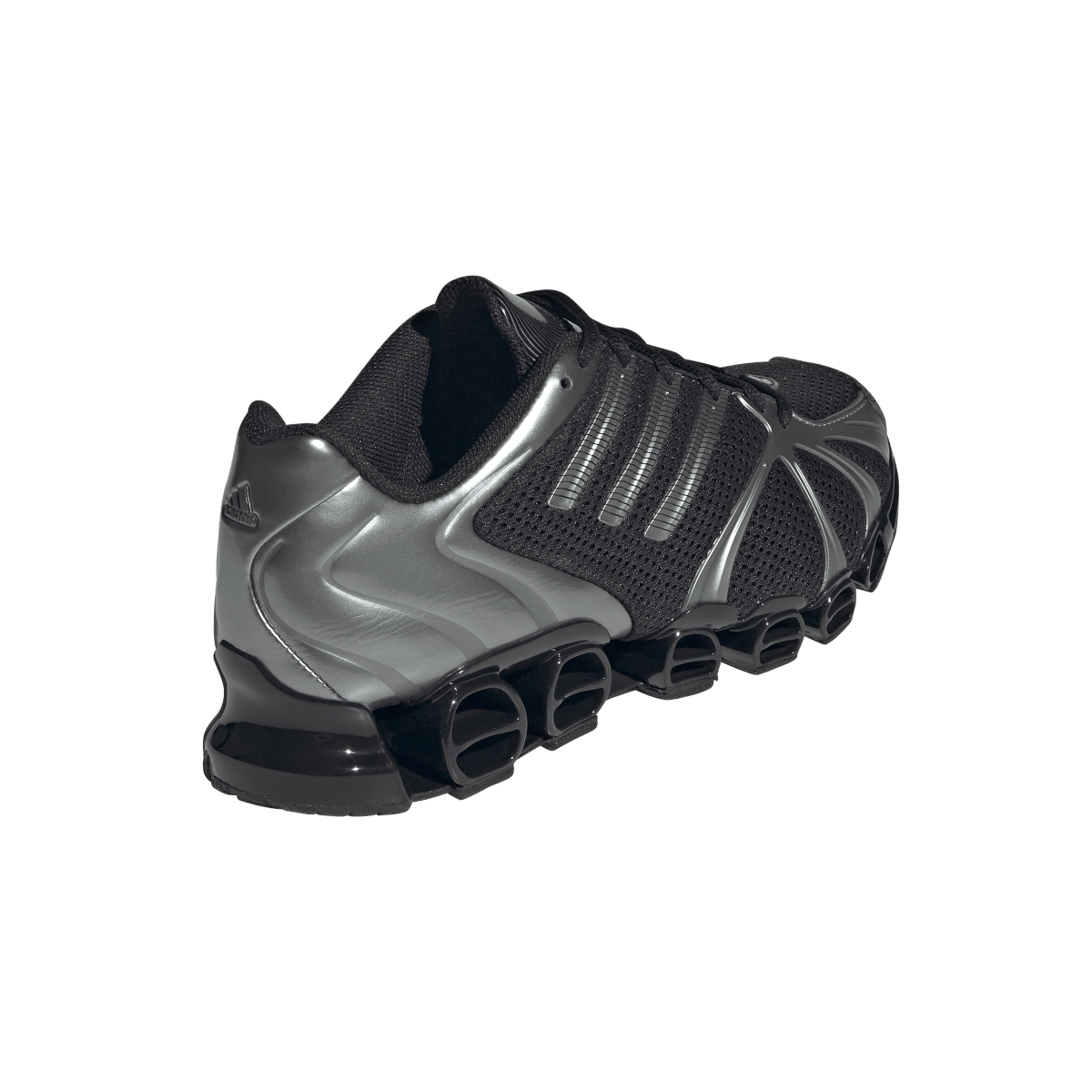 Overkicks - Adidas Mega Ghostride Core Black Iron Metallic (Womens) (JQ0553) - vista superior