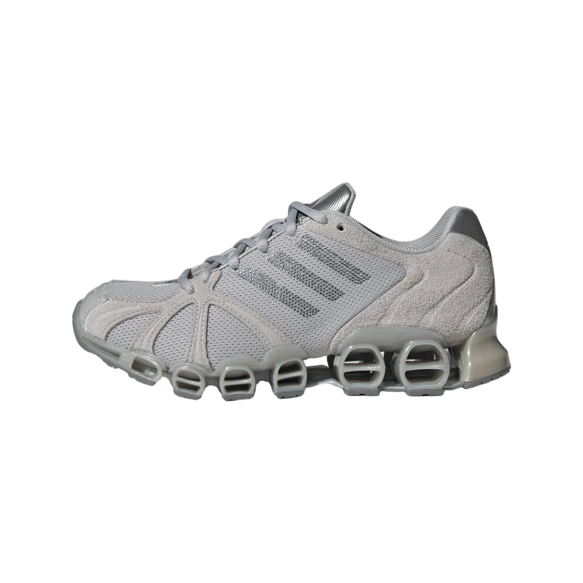 Overkicks - Adidas Mega Ghostride Grey Silver Metallic (Womens) (IH4392) - vista lateral