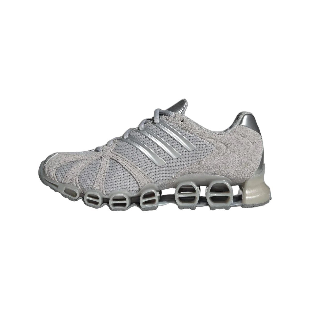 Overkicks - Adidas Mega Ghostride Grey Silver Metallic (Womens) (IH4392) - detalle talon