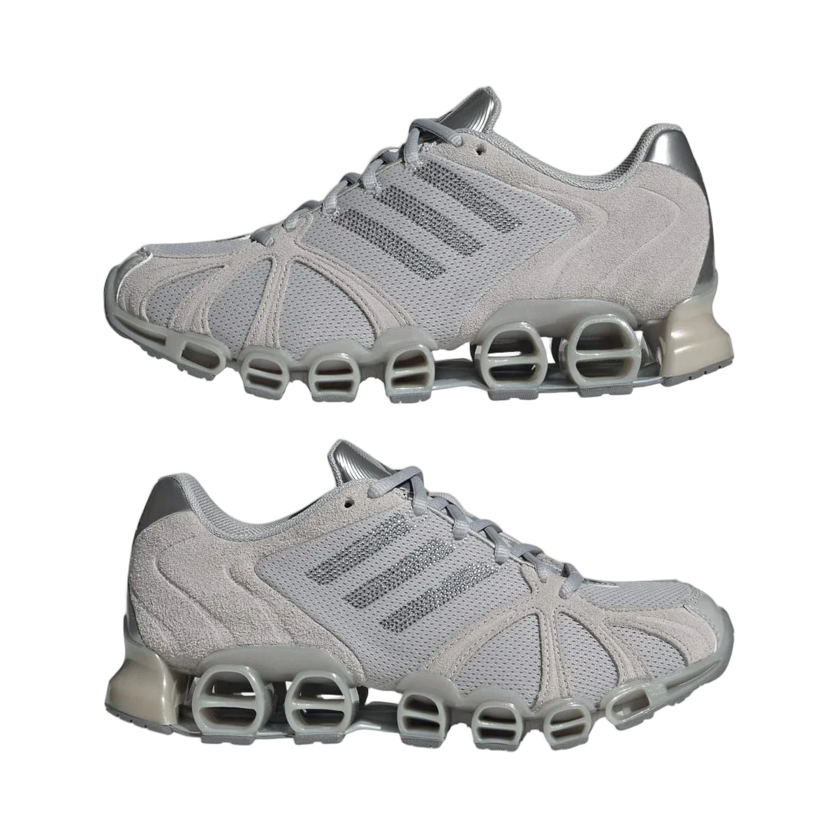 Overkicks - Adidas Mega Ghostride Grey Silver Metallic (Womens) (IH4392) - detalle lateral interior
