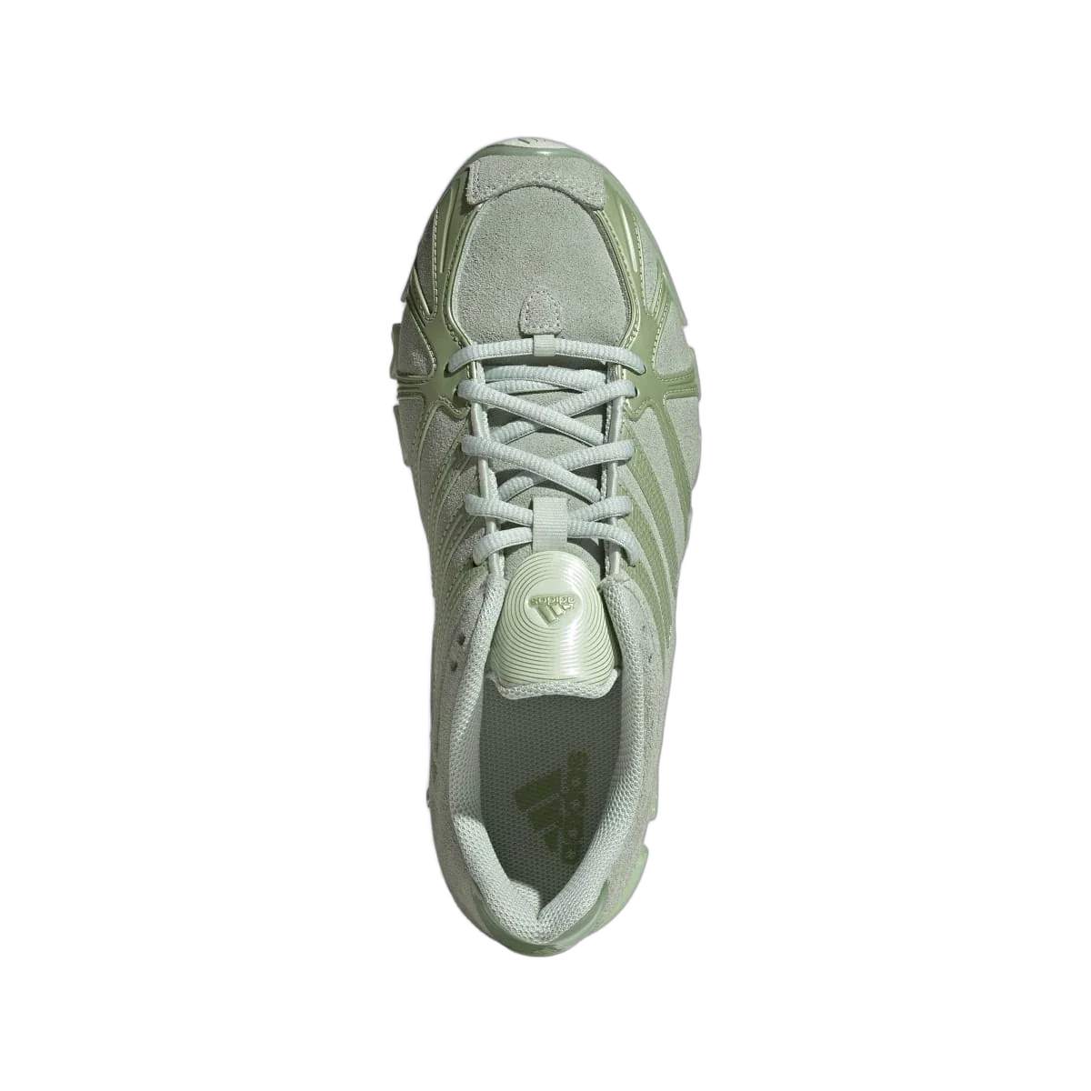 Overkicks - Adidas Mega Ghostride Linen Green (Womens) (JQ3762) - vista trasera