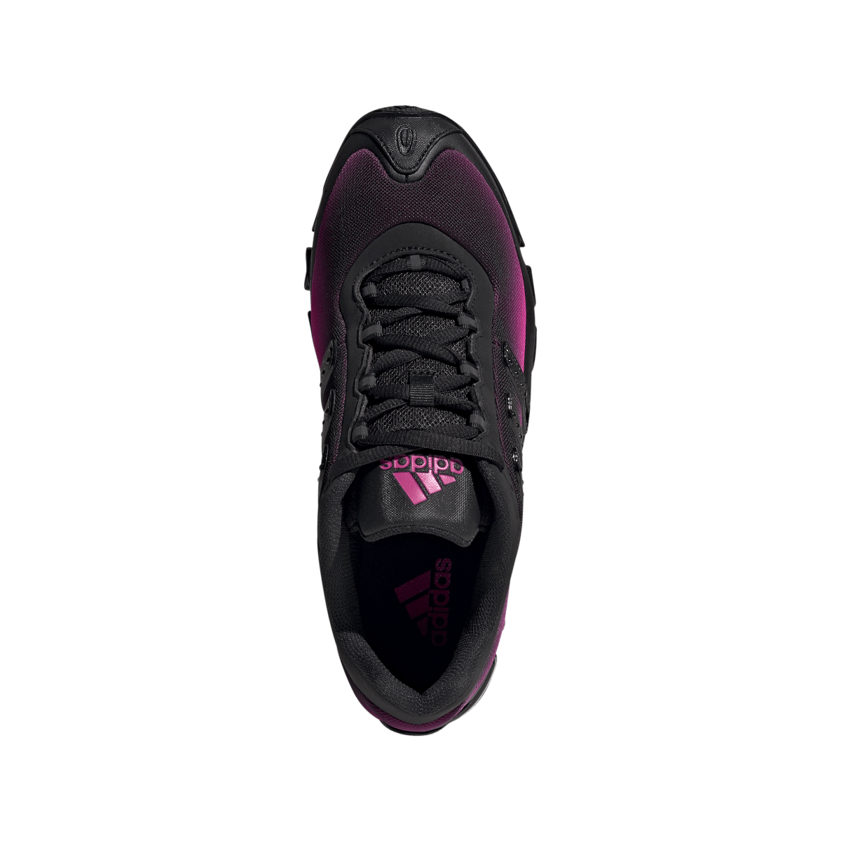Overkicks - Adidas Megaride Black Shock Pink (JR2445) - par completo