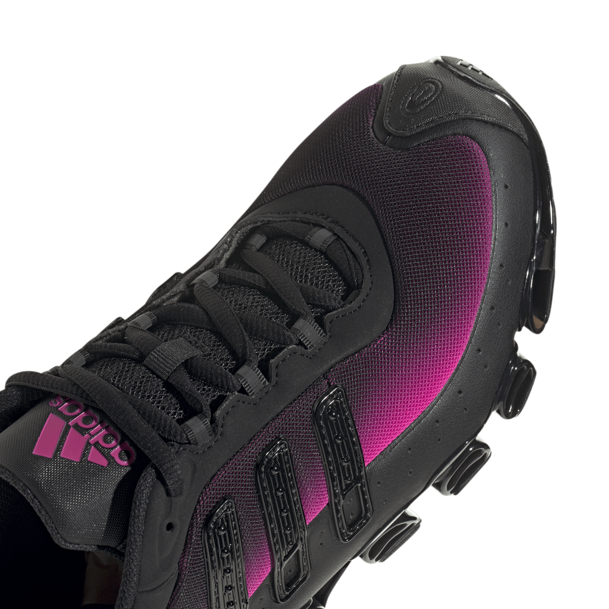 Overkicks - Adidas Megaride Black Shock Pink (JR2445) - detalle lateral interior