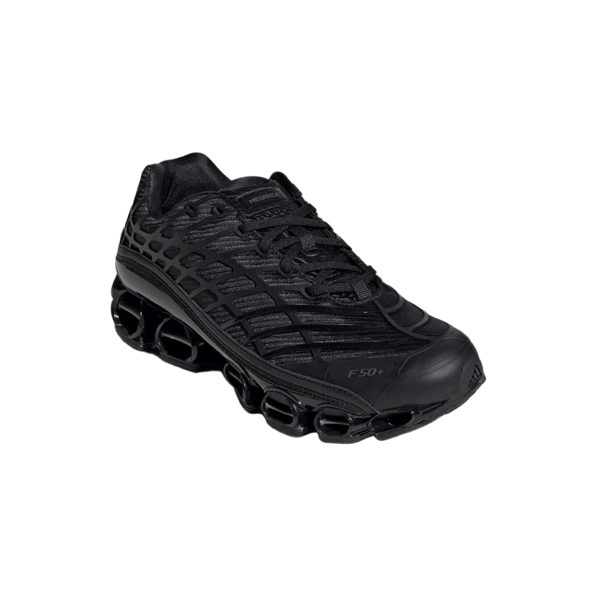 Overkicks - Adidas Megaride F50 Black Iron Metallic (HQ9343) - detalle suela