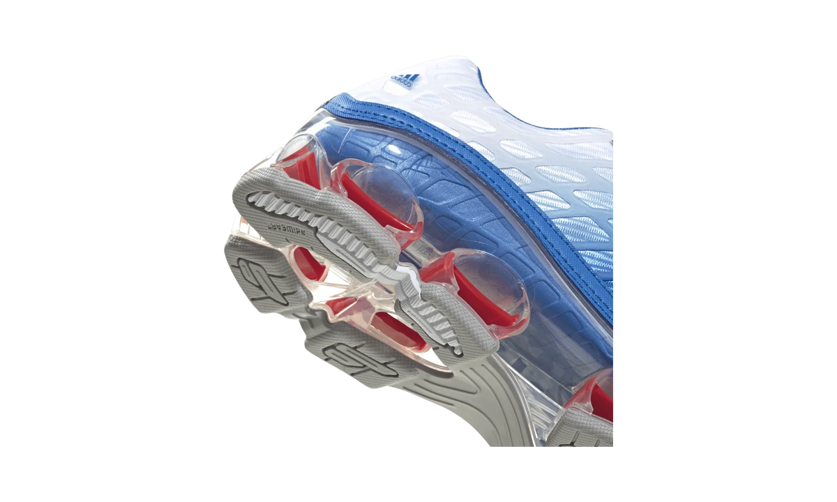 Overkicks - Adidas Megaride F50 Bluebird White (JR4632) - detalle lateral interior