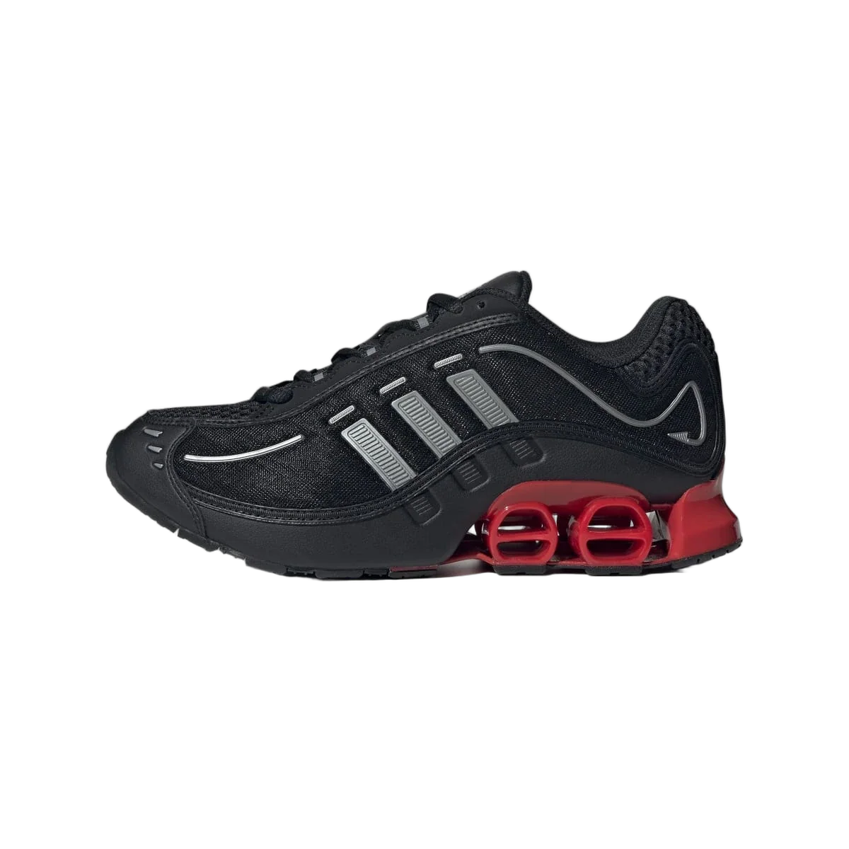 Overkicks - Adidas Megaride O1 Black Better Scarlet (JH7925) - vista lateral