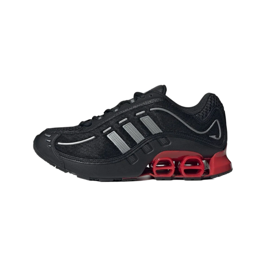 Overkicks - Adidas Megaride O1 Black Better Scarlet (JH7925) - vista lateral
