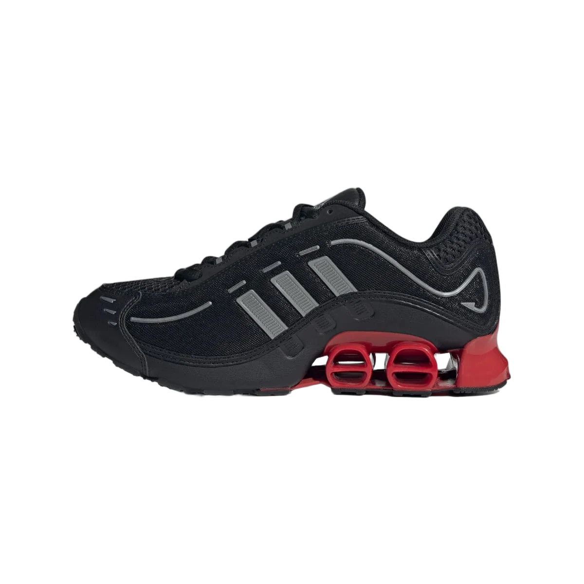 Overkicks - Adidas Megaride O1 Black Better Scarlet (JH7925) - detalle talon