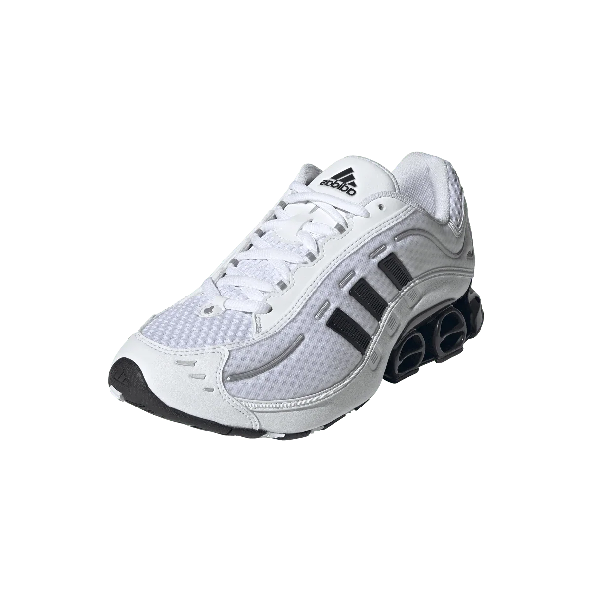 Overkicks - Adidas Megaride O1 Cloud White Core Black Silver Metallic (JH5520) - vista trasera