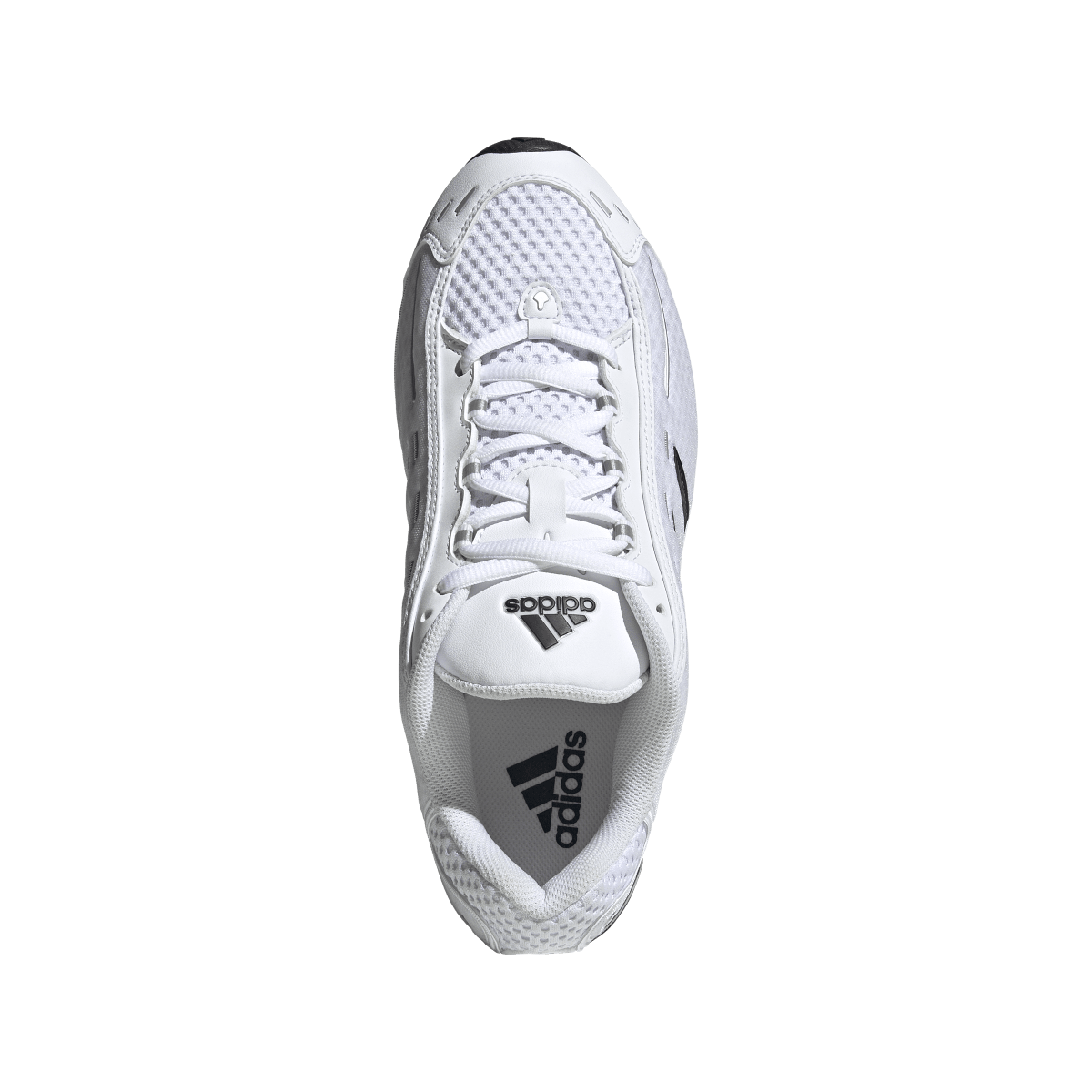 Overkicks - Adidas Megaride O1 Cloud White Core Black Silver Metallic (JH5520) - par completo