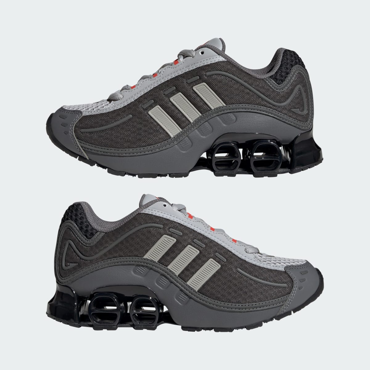 Overkicks - Adidas Megaride O1 Grey Two Grey Four Bright Red (GS) (JR1105) - imagen 7