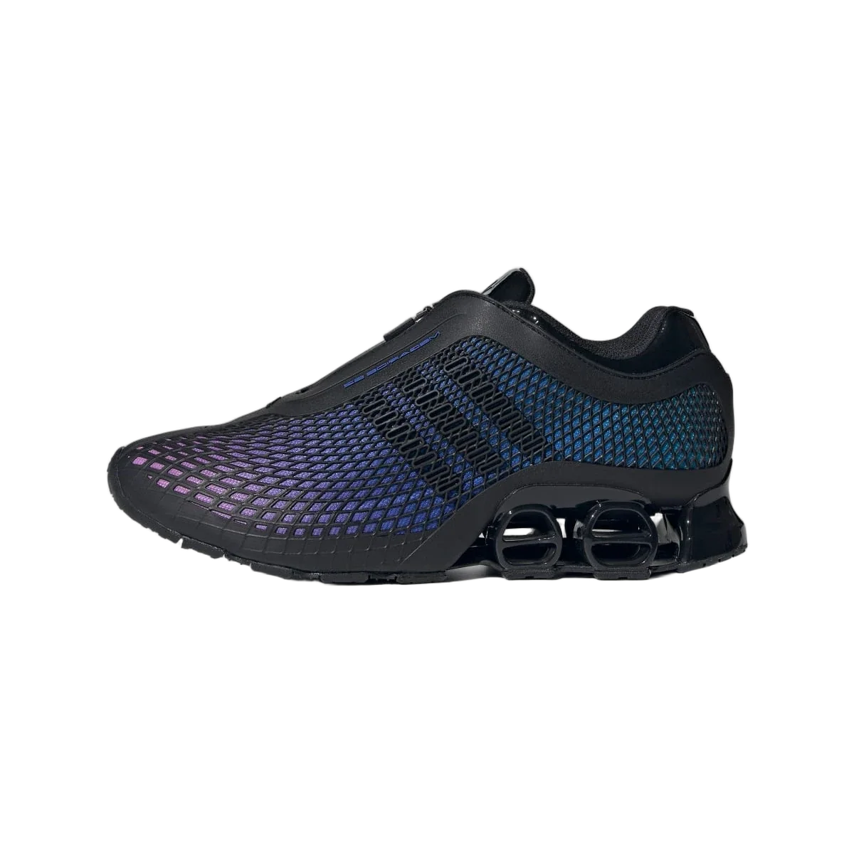 Overkicks - Adidas Megaride S2 Black Hi-Res Blue (JR5743) - vista lateral