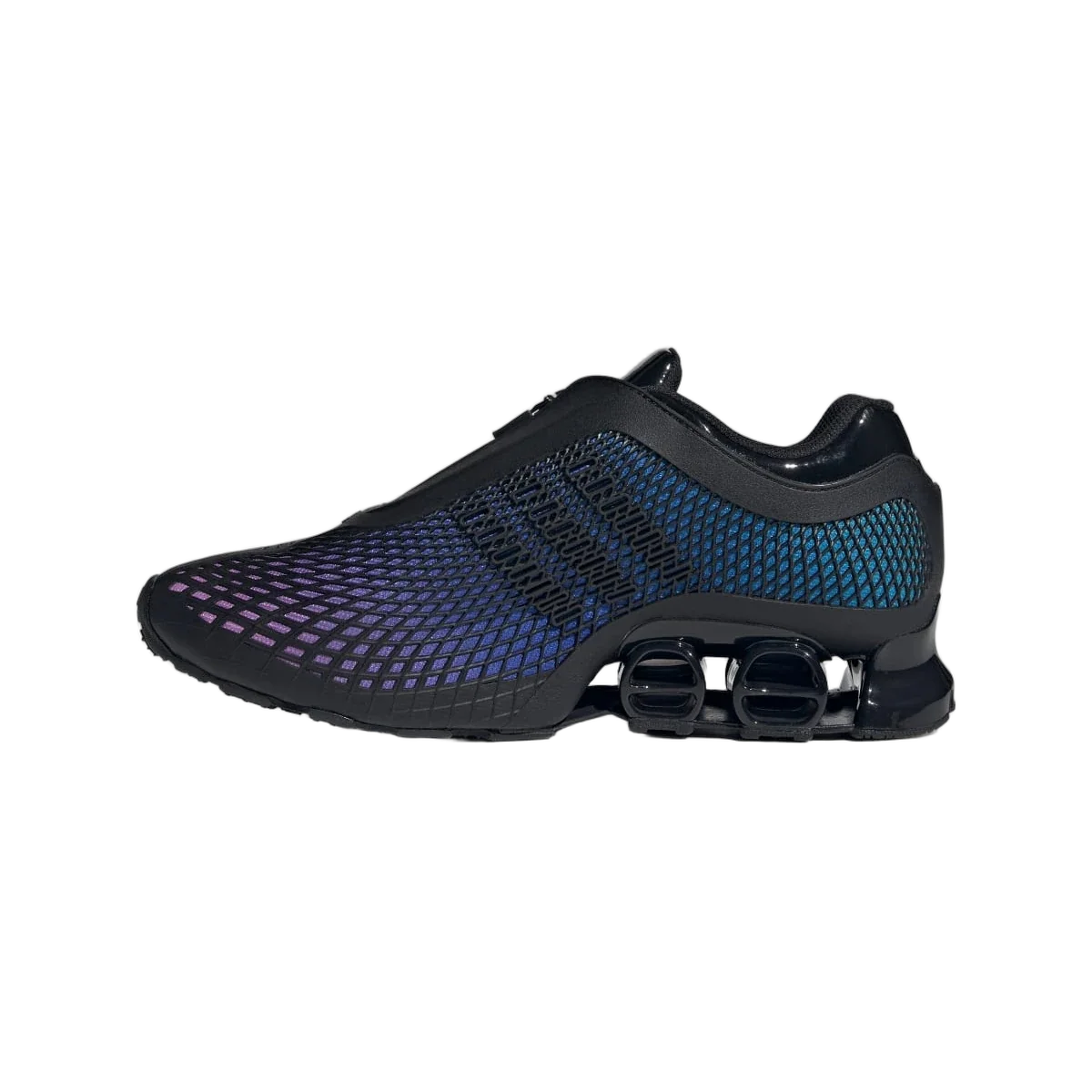 Overkicks - Adidas Megaride S2 Black Hi-Res Blue (JR5743) - detalle talon