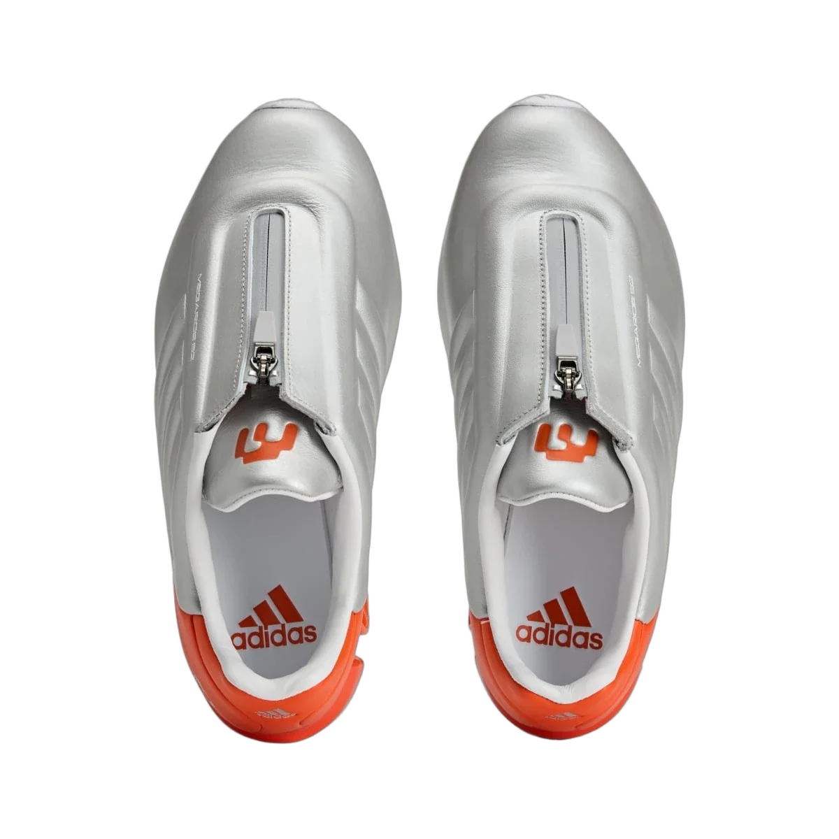 Overkicks - Adidas Megaride S2 Miaou Silver Metallic Semi Impact Orange (KJ9468) - vista trasera