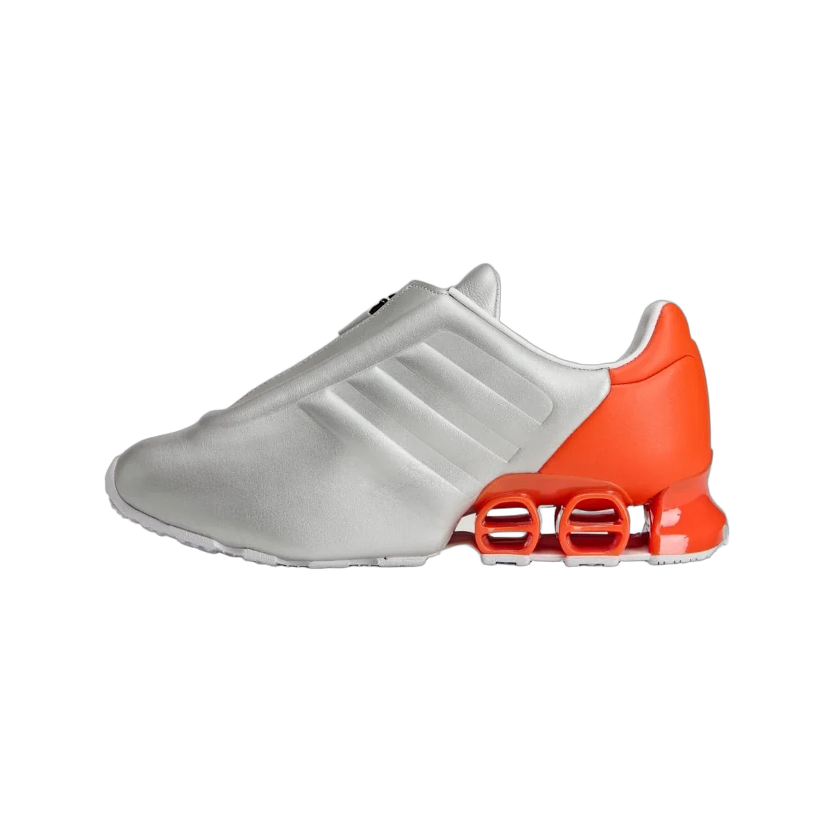 Overkicks - Adidas Megaride S2 Miaou Silver Metallic Semi Impact Orange (KJ9468) - detalle talon