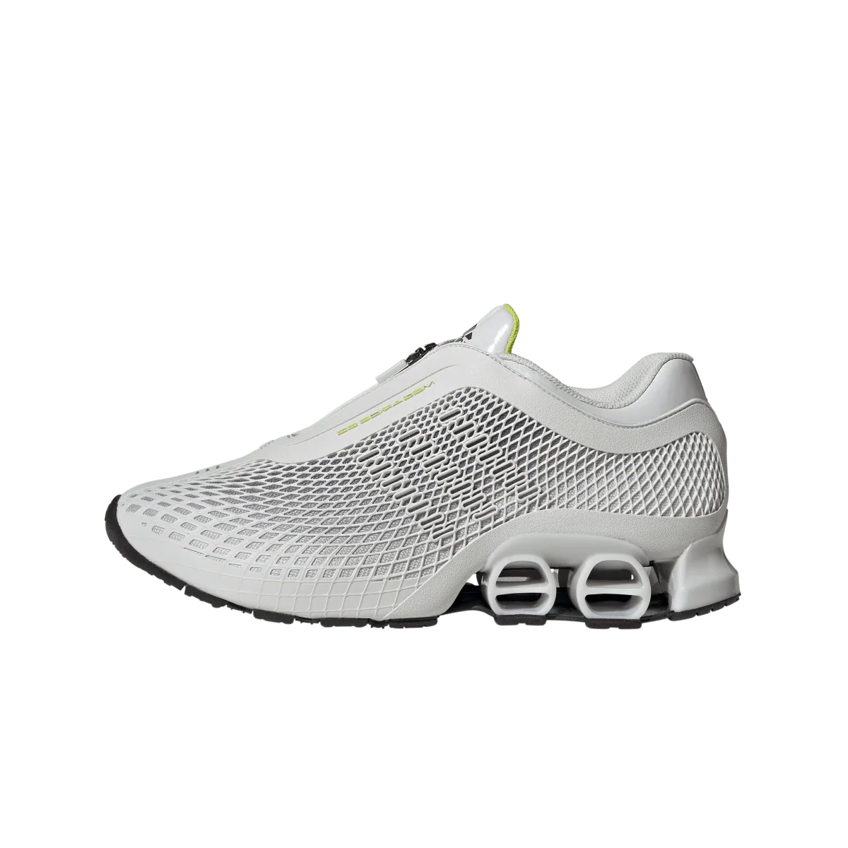 Overkicks - Adidas Megaride S2 White Semi Solar Yellow (JR7537) - vista lateral