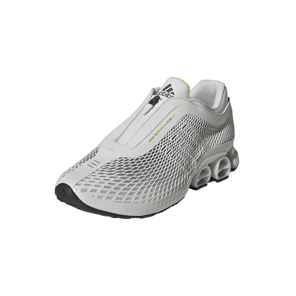 Overkicks - Adidas Megaride S2 White Semi Solar Yellow (JR7537) - vista trasera