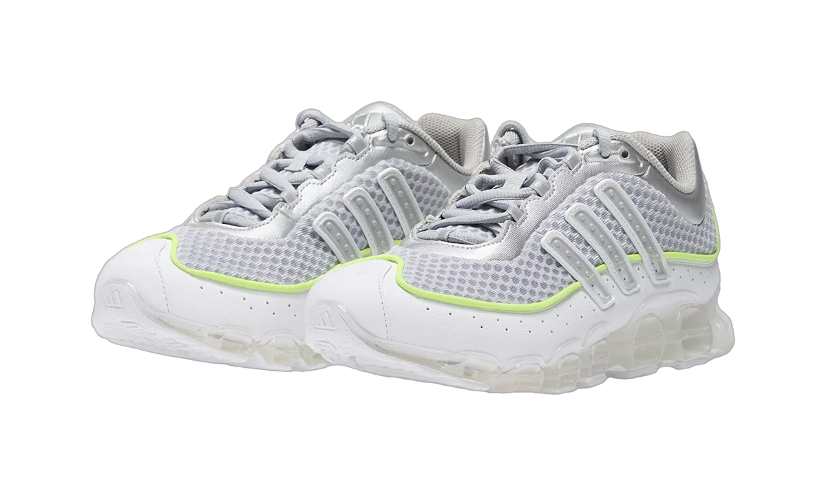 Overkicks - Adidas Megaride Silver Metallic (JR0908) - detalle talon