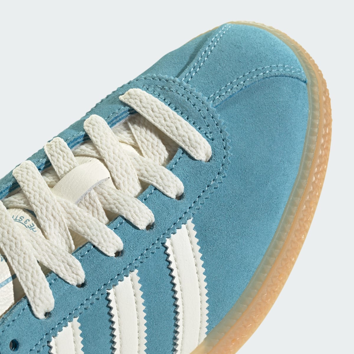 Overkicks - Adidas Muenchen Preloved Blue Off White Silver Metallic (Womens) (JS3991) - detalle