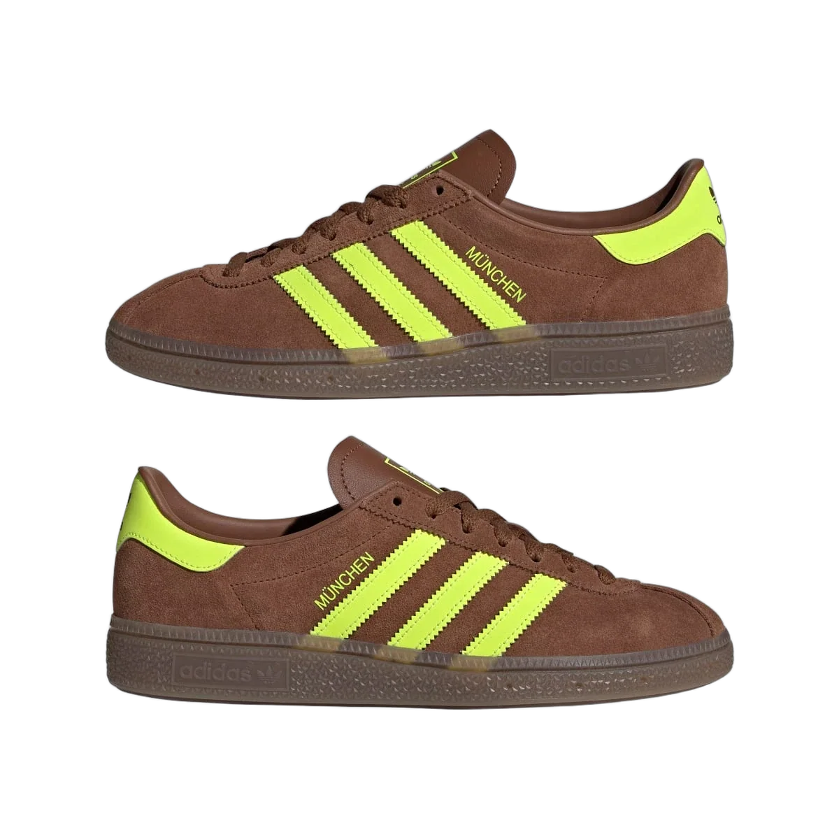 Overkicks - Adidas Muenchen Preloved Brown Solar Yellow (Womens) (JS3996) - detalle lateral interior