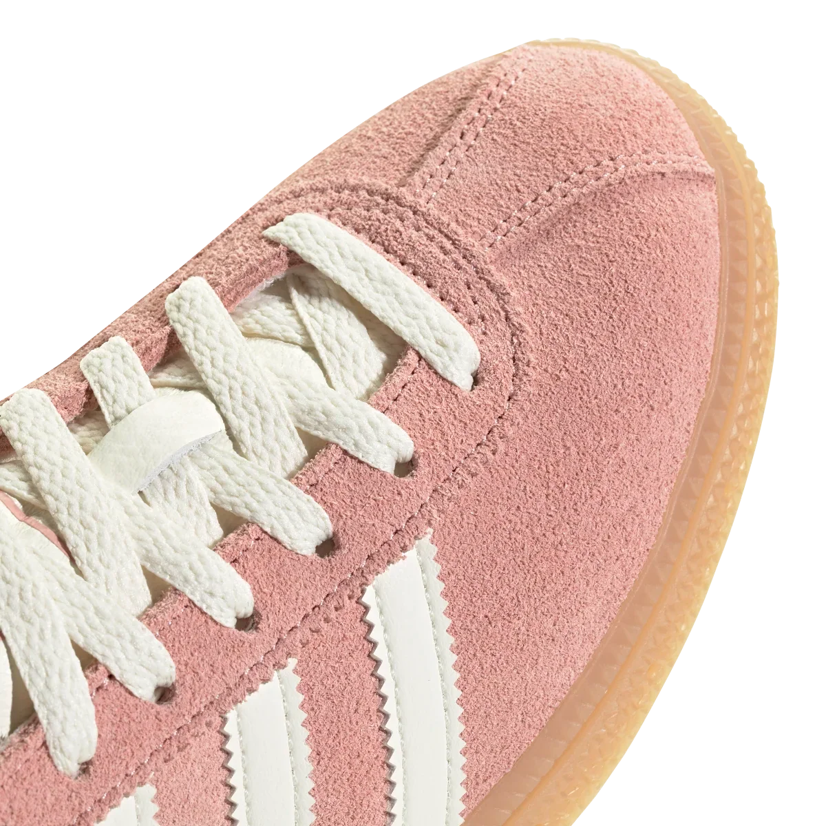 Overkicks - Adidas Muenchen Wonder Mauve Off White Silver Metallic (Womens) (JS3992) - vista superior