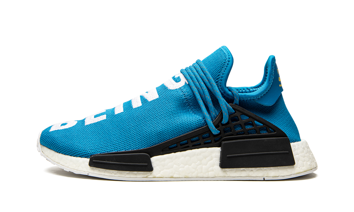 Overkicks - Adidas NMD HU Pharrell Human Being Sharp Blue (BB0618) - vista lateral
