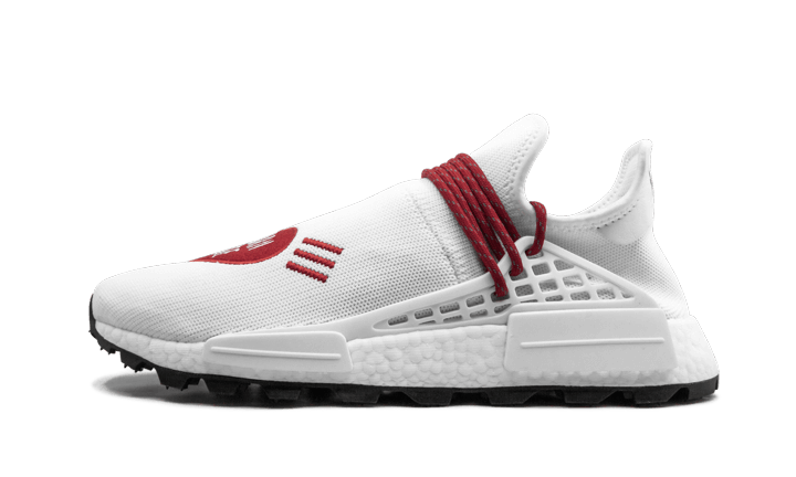 Overkicks - Adidas NMD HU Pharrell Human Made White Red (EF7223) - vista lateral