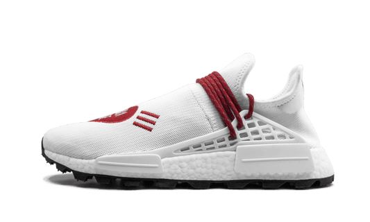 Overkicks - Adidas NMD HU Pharrell Human Made White Red (EF7223) - vista lateral