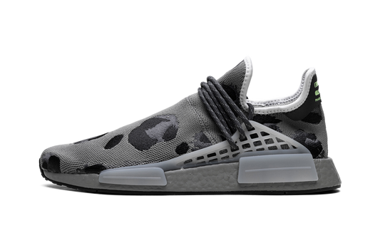 Overkicks - Adidas NMD Hu Pharrell Animal Print Ash Grey (ID1531) - vista lateral