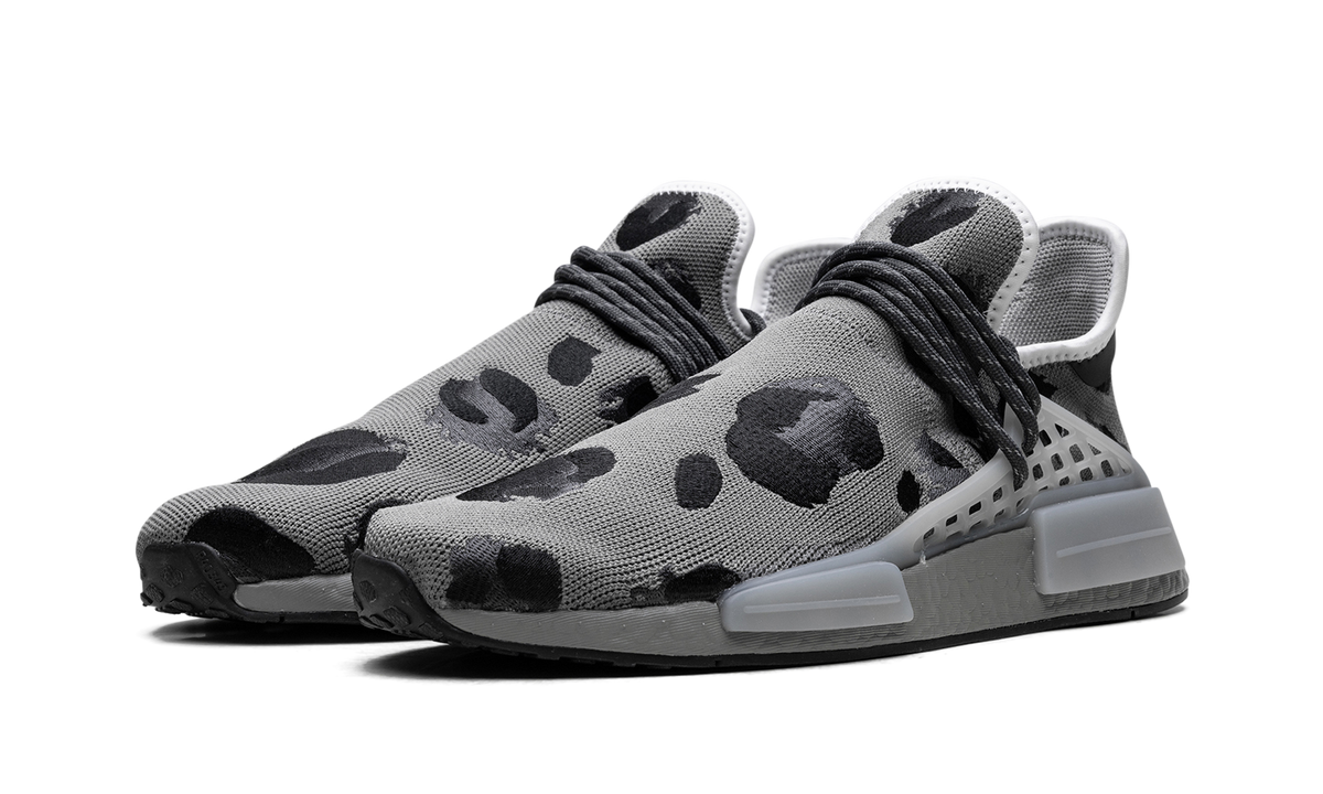 Overkicks - Adidas NMD Hu Pharrell Animal Print Ash Grey (ID1531) - vista trasera