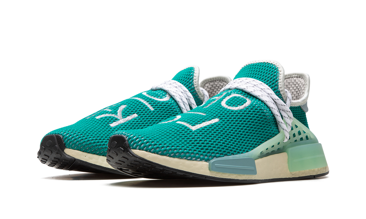 Overkicks - Adidas NMD Hu Pharrell Dash Green (Q46466) - vista trasera