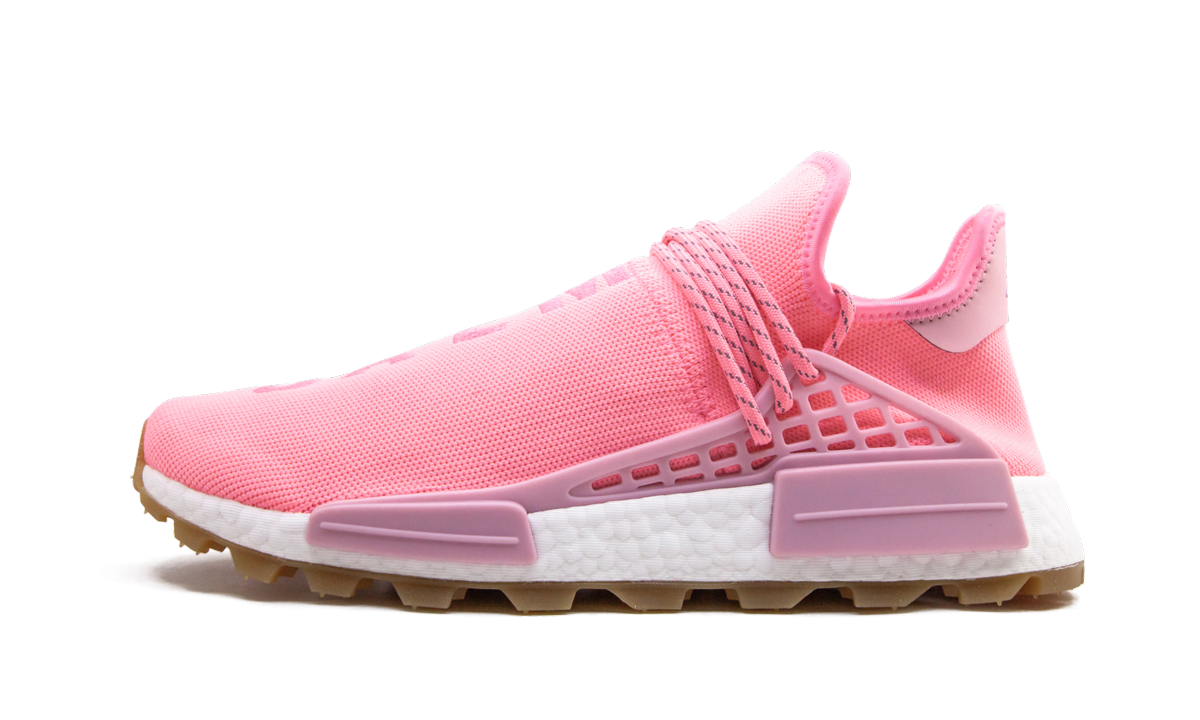 Overkicks - Adidas NMD Hu Trail Pharrell Now Is Her Time Light Pink (EG7740) - vista lateral