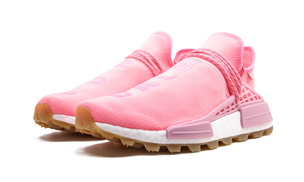 Overkicks - Adidas NMD Hu Trail Pharrell Now Is Her Time Light Pink (EG7740) - vista trasera