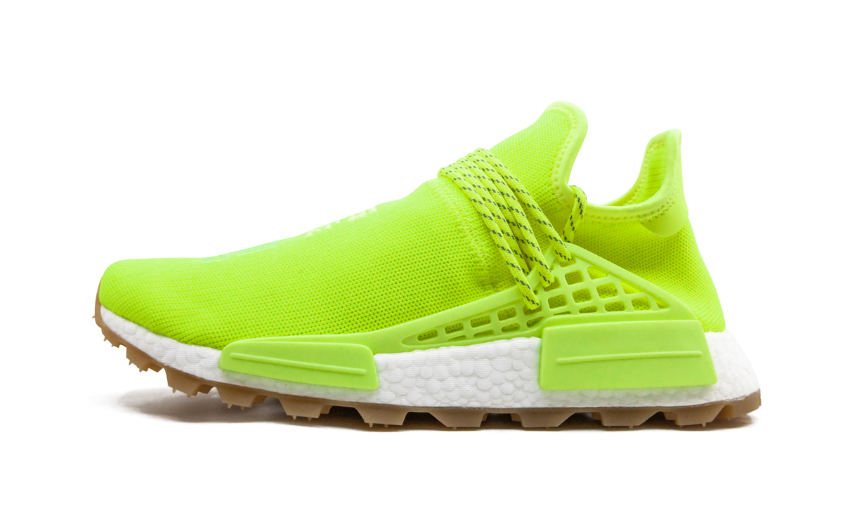 Overkicks - Adidas NMD Hu Trail Pharrell Now Is Her Time Solar Yellow (EF2335) - vista lateral