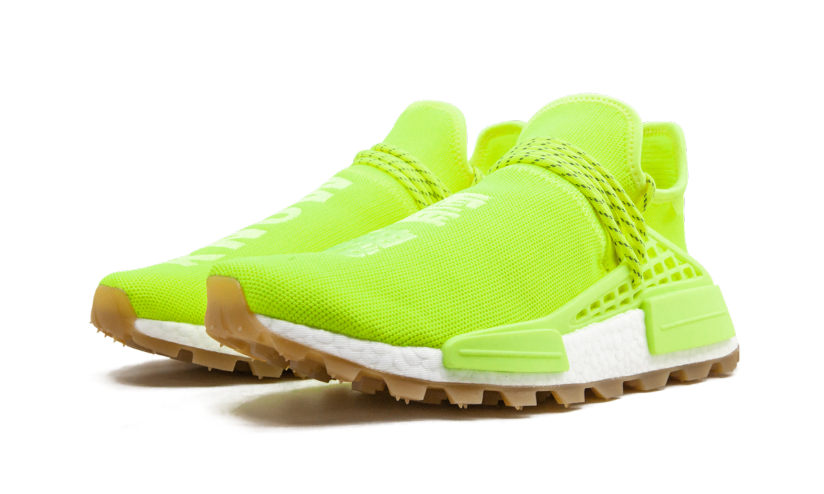 Overkicks - Adidas NMD Hu Trail Pharrell Now Is Her Time Solar Yellow (EF2335) - vista trasera