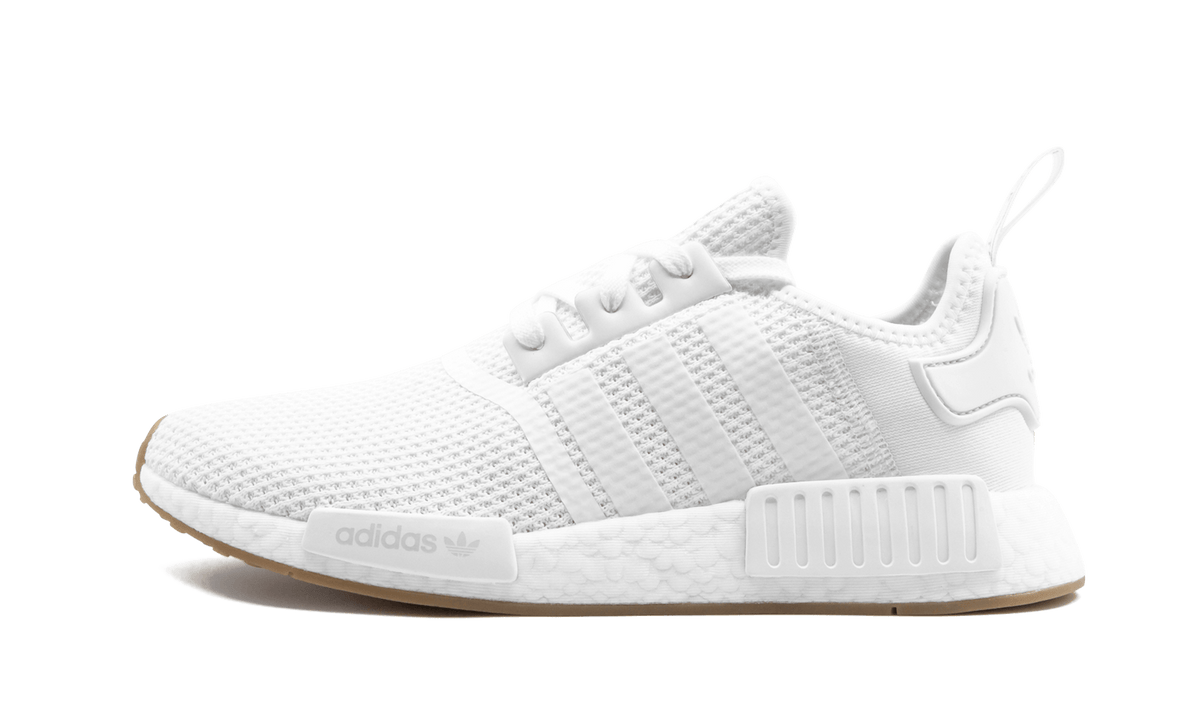 Overkicks - Adidas NMD R1 White Gum (D96635) - vista lateral