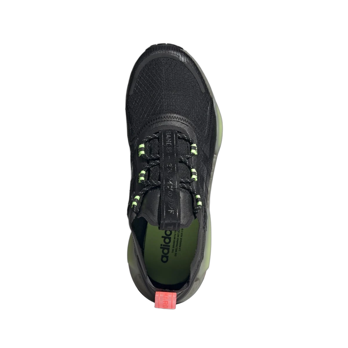 Overkicks - Adidas NMD V3 Black Signal Green Solar Red (GW3064) - vista trasera