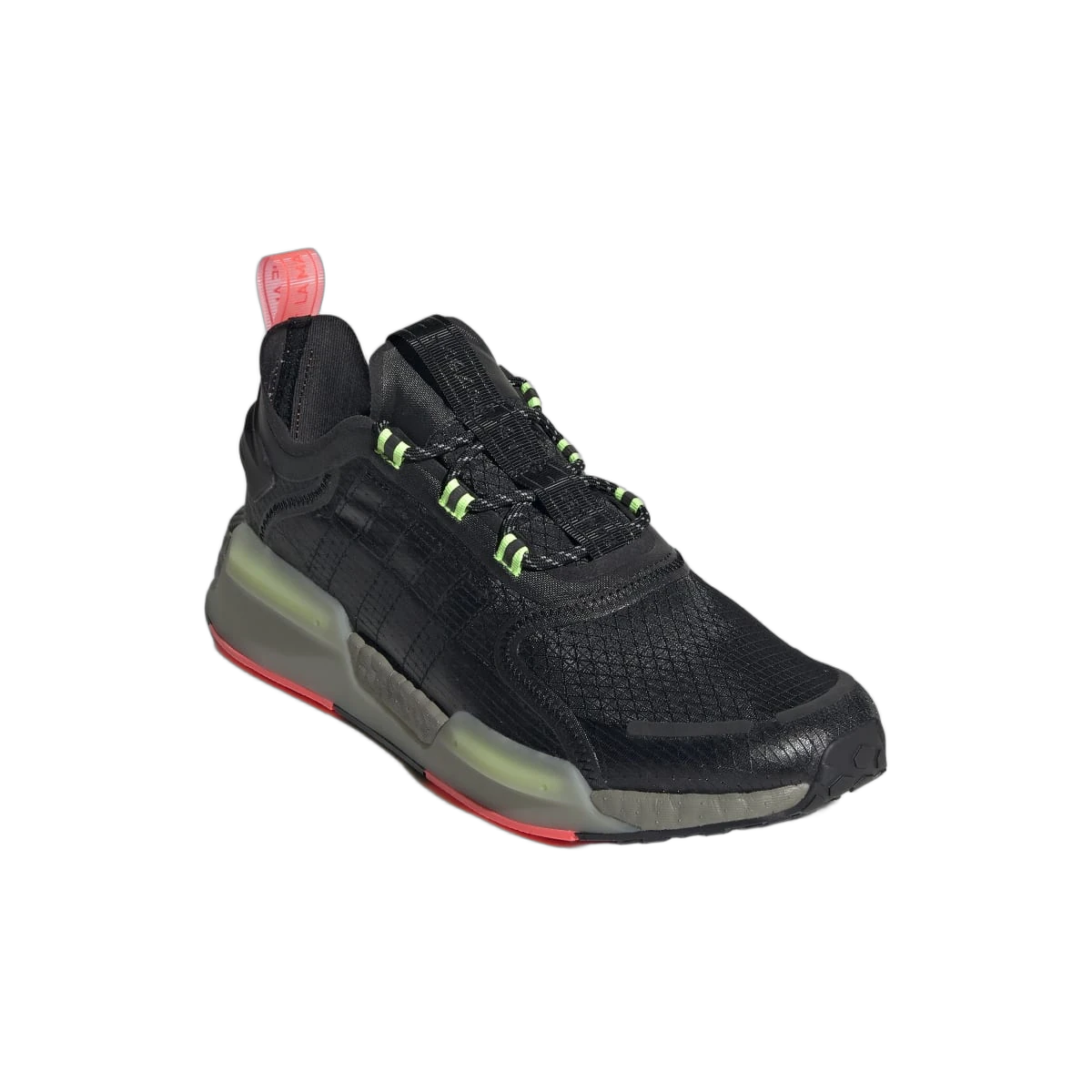 Overkicks - Adidas NMD V3 Black Signal Green Solar Red (GW3064) - detalle suela