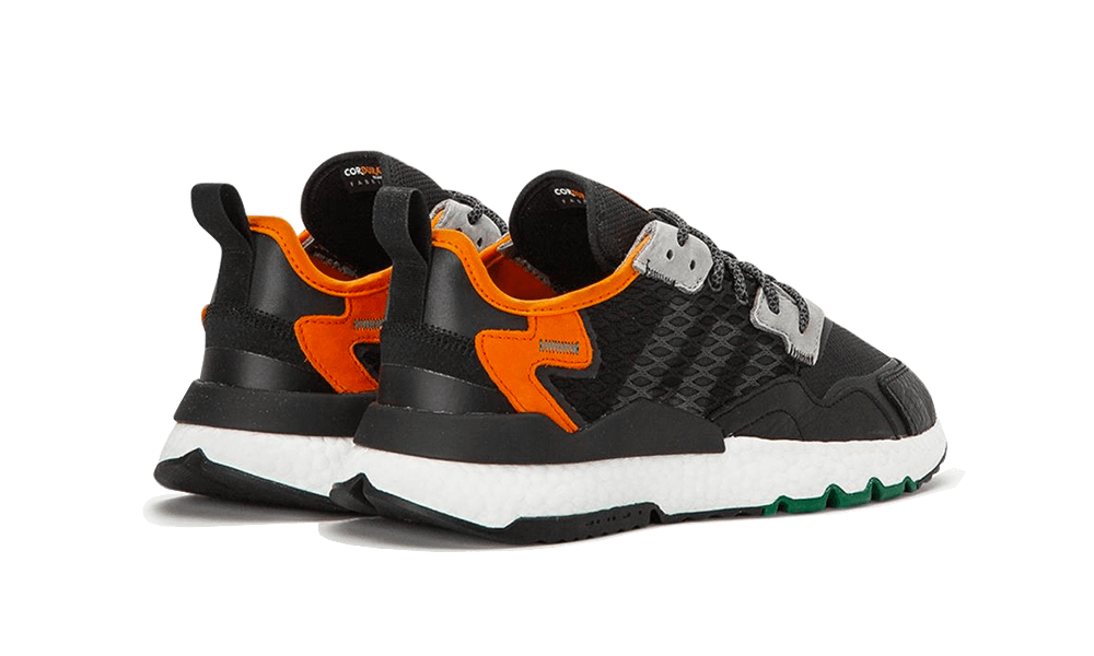 Overkicks - Adidas Nite Jogger Cordura Black Orange (EE5549) - par completo