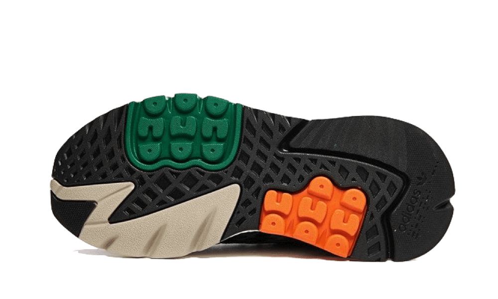 Overkicks - Adidas Nite Jogger Cordura Black Orange (EE5549) - detalle suela