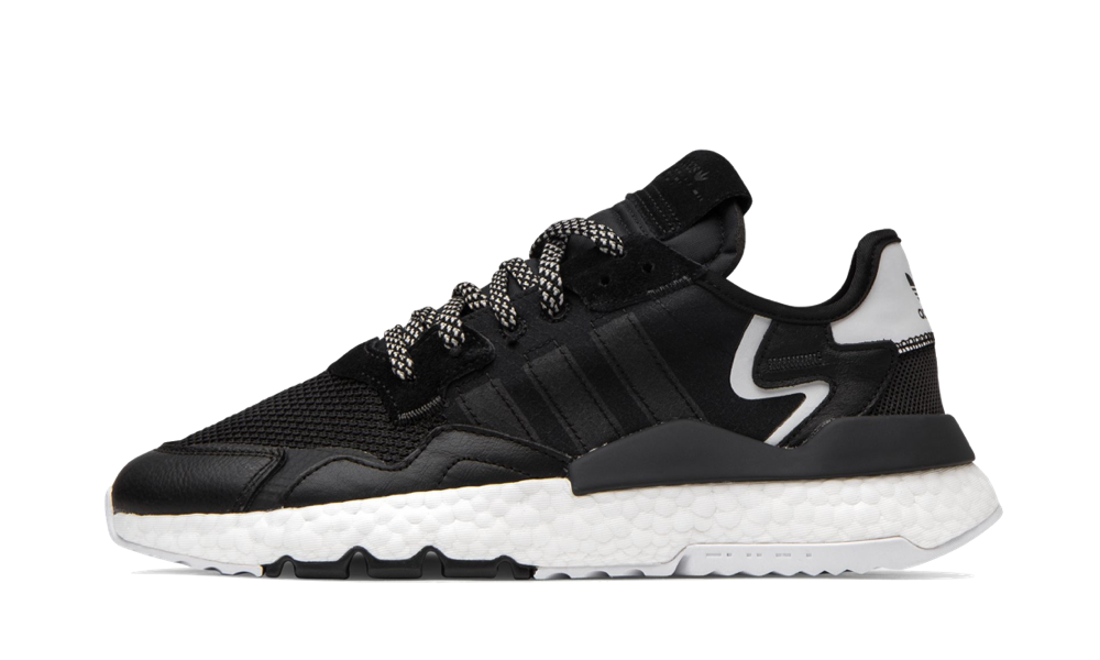 Overkicks - Adidas Nite Jogger Core Black White (EE6254) - vista lateral