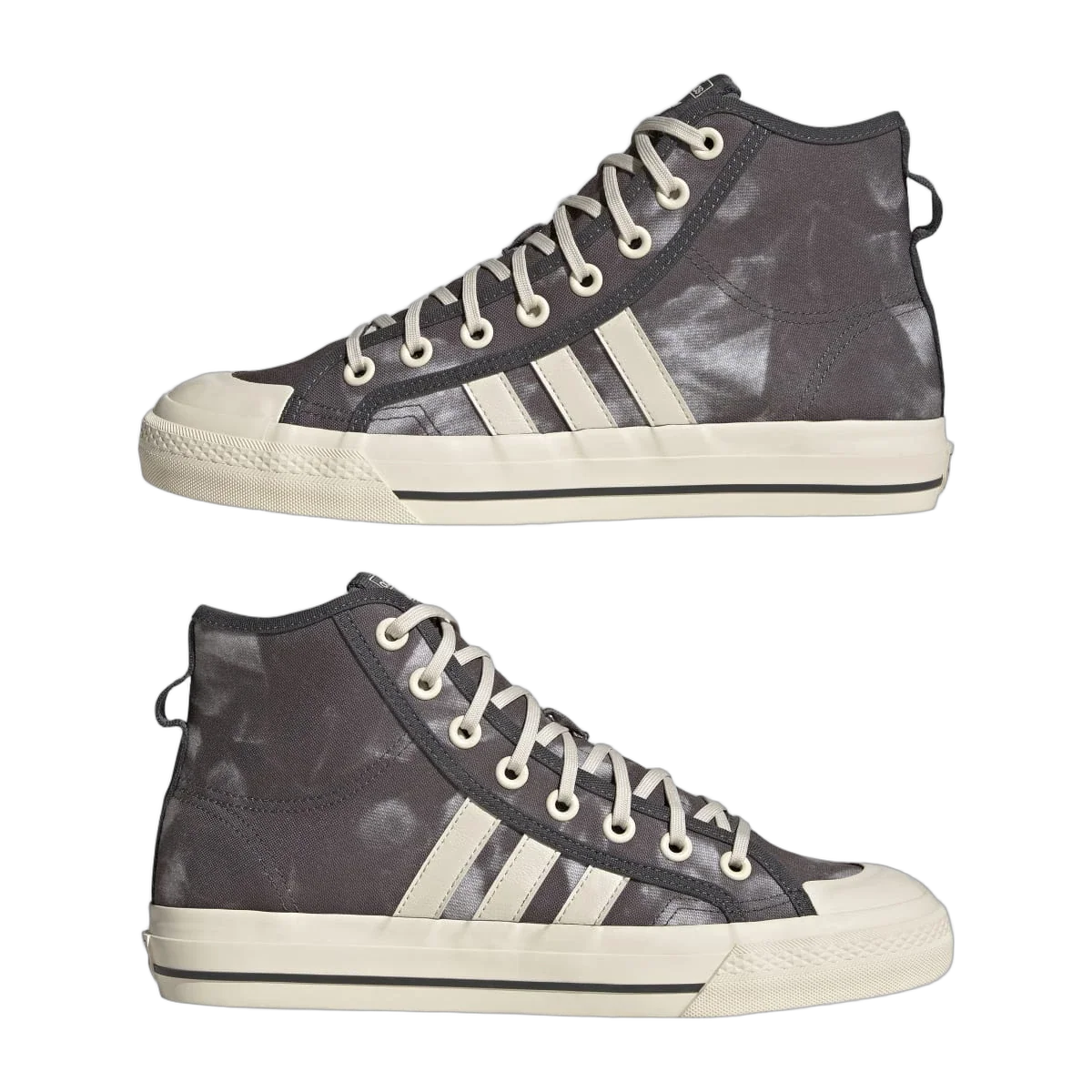 Overkicks - Adidas Nizza Hi RF Parley Grey (GX4586) - detalle lateral interior