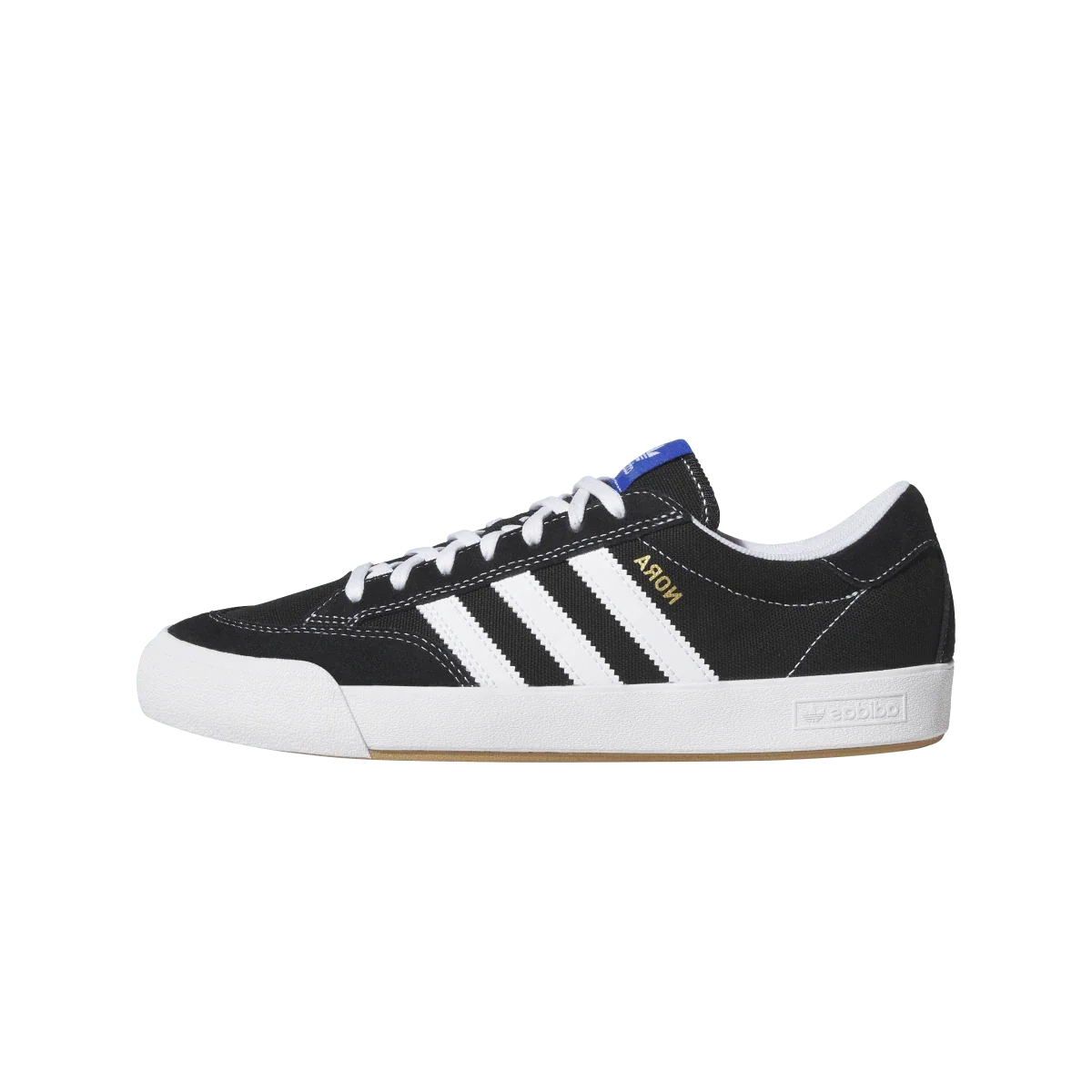 Overkicks - Adidas Nora Black White (HQ7537) - vista lateral