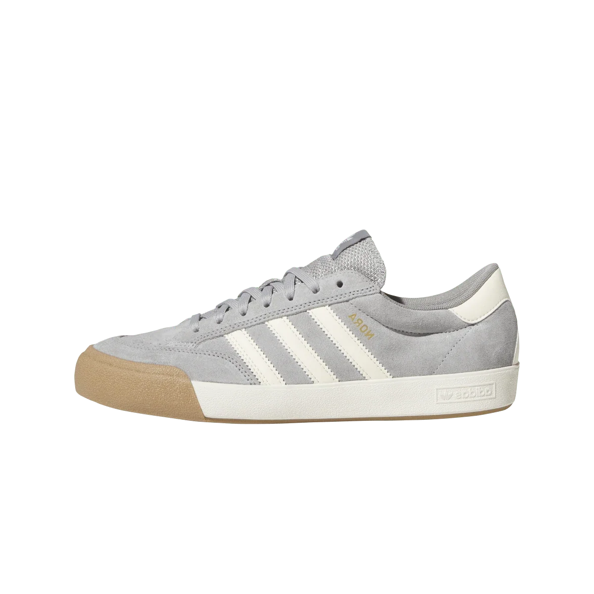 Overkicks - Adidas Nora Grey Cream White Gum (KJ7971) - vista lateral